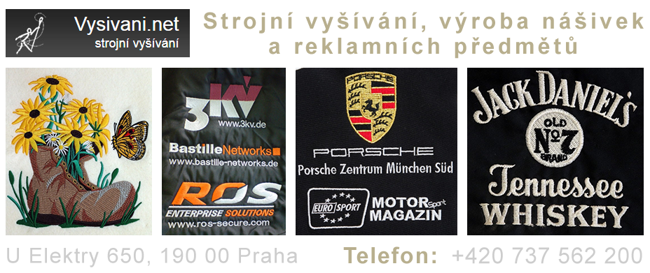 strojní vyšívání Praha 9